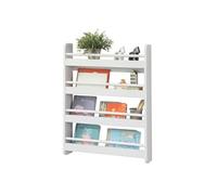 SoBuy® KMB08-K-W Bibliothèque Murale Étagère à Livres Enfants Étagère de Rangement avec 4 Étages