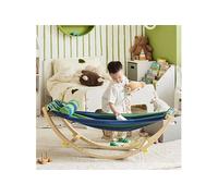 SoBuy Chaise a Bascule, Lit Enfant Bébé, Hamac Enfant, Chaise Longue à Bascule pour Enfant, Rocking-Chair, pour Chambre d'enfant, Patio, Salon, Jardin, 124x36x45 cm, KMB16-J