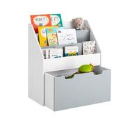 KMB17-HG Bibliothèque Etagère à Livres Etagère de Rangement Jouets pour Enfants