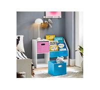 SoBuy KMB76-F Bibliothèque pour Enfants, Organisateur Jouets et Livres, Étagère de Rangement pour Enfants Blanc G