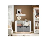 SoBuy Bibliothèque enfant KMB85-W – Étagère à livres et rangement jouets, blanc 100 x 35 x 80 cm