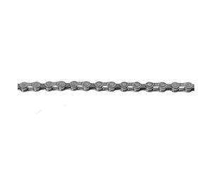 KMC 12nr DLC Black Z8 Grey Chaîne 8 Vitesses 1/2" x 3/32", 114 maillons, Grise Unisexe-Adulte, Gris