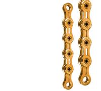 KMC 9 10 12 vitesses chaîne de vélo creuse Ti N chaîne de course pour vélo de route VTT léger antirouille cyclisme universel compatible avec les pièces de moto automobile(Fully hollow 10speed)