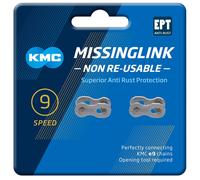 KMC 9 Speed Ept Missinglink Lien de Rejoindre Mixte, Argent, 2 Pairs