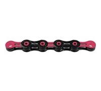 KMC Chaîne pour vélo DLC 11 Road/MTB 118 maillons Noir/Rose
