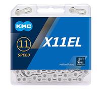 KMC Cadena 11V X11EL Silver Accesorios y recambios bicis Unisex-Adult, Argento, 118 Link