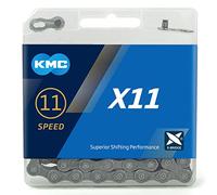 KMC Chaîne X11 mixte gris 118 maillons