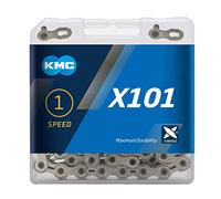 KMC Cadena X101 1/2x1/8 112 ESLABONES 1V Plata, Argenté.