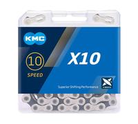 KMC Cat. X10 Silver/BLK 122L Accessories Mixte, Argent/Noir, 122 Link 122 Link a