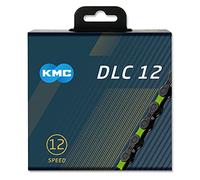 KMC Chaîne DLC 12 compatible route/VTT 126 maillons Noir/Vert