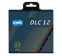 KMC Cat. X12 DLC BLK/Red 126L Accessories Mixte, Noir/Rouge, 126 Link