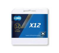 KMC chaîne de dérailleur X12, 1/2' x 11/128', 126 maillons, 12 fois, argent