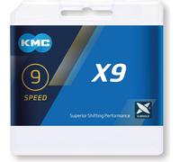 KMC chaîne de dérailleur X9 Ti-N Gold, 1/2' x 11/128', 114 maillons, 6,6 mm, 9 fois, or