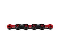 KMC Chaîne DLC 11 Noir/Rouge Mixte, 1/2” x 11/128”