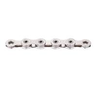 KMC Chaîne de vélo 12 vitesses, cirée, 126 maillons, compatible Shimano, avec lien MissingLink X12L argenté