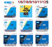 KMC - chaîne de vélo vtt 1 6 7 8 9 10 11 12 vitesses, chaînes de vélo de ville à vitesse unique X8 X9 X10 X11 X12, pièces de cyclisme pour Shimano 1 Speed Brown S1