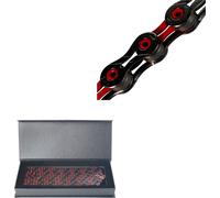 KMC chaîne de vélo X-10 SL Superlight DLC 10 vitesses, noir rouge