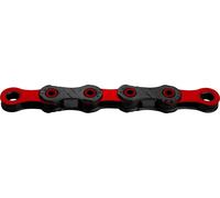 Kmc Dlc12 Waxed Chain Clair 126 Links / 12s Black / Red