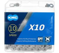 KMC Chaîne Ept X10 Mixte, Gris, 114 Links