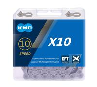 KMC Chaîne Ept X10 Mixte, Gris, 114 Links