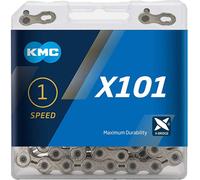 KMC chaîne "X101" singlespeed, 1/2" x 1/8", 112 Gl argent