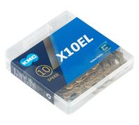 KMC X10el Chain, Catena Unisex Adulto, Gold, 1/2" x 11/128"