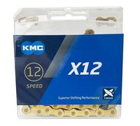 KMC Chaîne X12 12 vitesses, 126 maillons, Ti-Ni Gold
