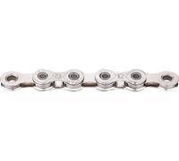 Chaîne de vélo KMC X12 Silver, 1/2" x 11/128", 126 maillons, 12 vitesses, revêtement en nickel, argent