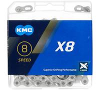 Kmc X8 Mtb Chain Argenté 114 Links Silver / Grey