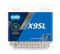 KMC Chaîne X9SL Unisexe, Argenté, 114 Link