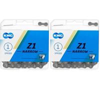 KMC Chaîne Z1, Mixte, BZ1NB0112, Marron, Narrow (3/32”) (Lot de 2)