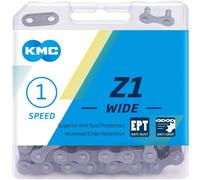 KMC chaîne Z1 Wide EPT 1/2 x 1/8, 128 maillons, 8,6 mm, LongLife, gris argenté