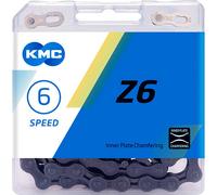 KMC chaîne Z6 5/6 fois, 114 maillons Missing Link, 1/2x3/32, gris