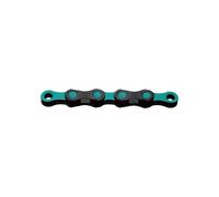 Kmc Dlc 12 Road/mtb Chain Argenté 126 Links Black / Celeste