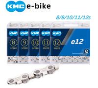 KMC e-bike E8 E9 E10 E11 E12 chaîne 8v 9v 10v 11v 12v vitesse 136 maillons antirouille vélo de Sport électrique chaînes de vélo électrique boîte d'origine e11 136L box