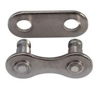 KMC interrupteur de connexion Snap-on large 1/8 acier argent 2 pièces Zilver G