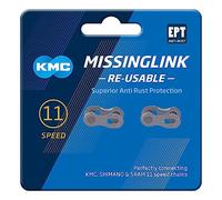 KMC Chaîne vélo Attache-rapide 11V (5,5 mm) sous blister – lot de 2 – Argenté