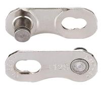 KMC Missing Link Lot de 2 maillons de verrouillage de chaîne plats réutilisables pour SRAM AXS & T-Type, argent