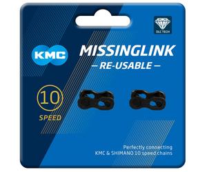 KMC MissingLink 10 R DLC Kettenschloss 1/2×11/128' for 10-fach Chain Noir