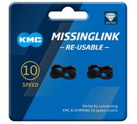 KMC MissingLink 10R DLC Black 2Pr (Re-useable) cycle bike chain