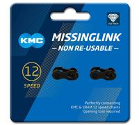 KMC MissingLink 12 NR DLC Kettenschloss 1/2×11/128' for 12-fach Chain Noir