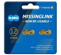 KMC MissingLink 12 NR Ti-N Kettenschloss 1/2×11/128' for 12-fach Chain doré
