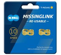 KMC Mixte - Adulte 10R DLC Ti-N Gold 2 Pairs