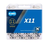 KMC Unisexe - Adulte X11 11 argent/noir Taille unique