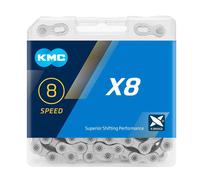 KMC Unisexe - Adulte X9SL Ti-N X9 SL Chaîne 9 Vitesses Argent