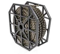 KMC Unisexe - Chaîne Z1 Narrow pour adulte, marron, 1/2 x 3/32 50 m