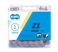 KMC Wide Ept Chaîne Large Z1 Mixte 128 Link argent foncé