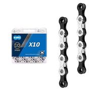 KMC X10 Chaîne de vélo 1/2 x 11/128 10 Vitesses 116 Maillons pour All 10 Vitesses System
