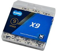 KMC Chaîne X9 Mixte, Silver/Grey, 1/2" x 11/128"