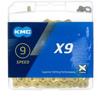 KMC Chaîne de vélo X9 Ti-n Route/VTT Dorée 114 maillons
